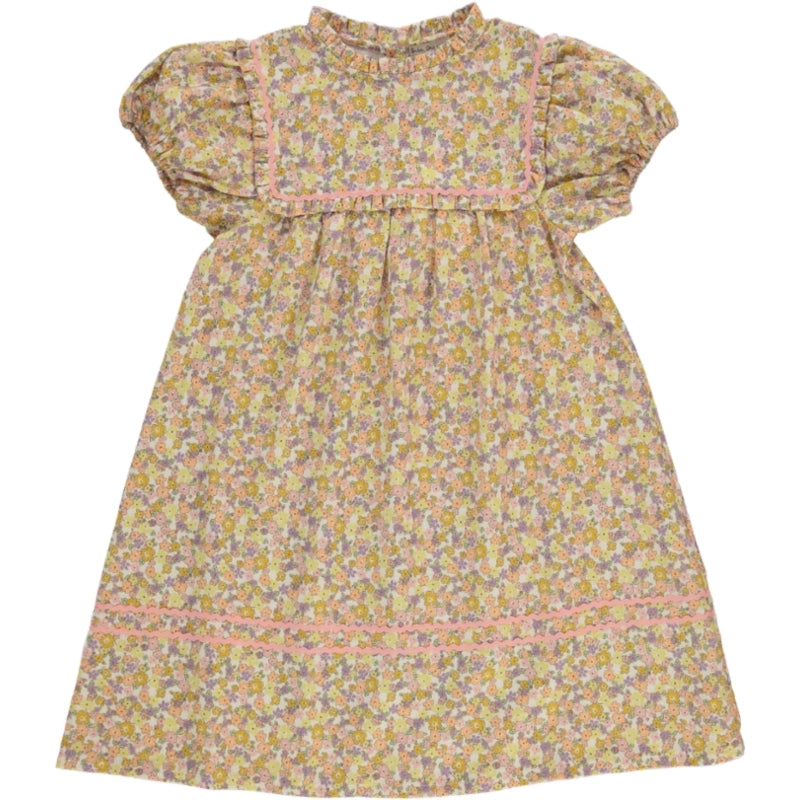 Bebe Organic Beloved florals Victoria Dress- Short Sleeves
