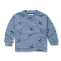 Sproet & Sprout Blue Shadow Sweatshirt Parapluie Print