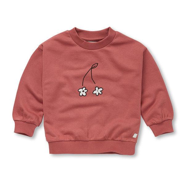 Sproet & Sprout Mauve Sweatshirt Cherry Flower