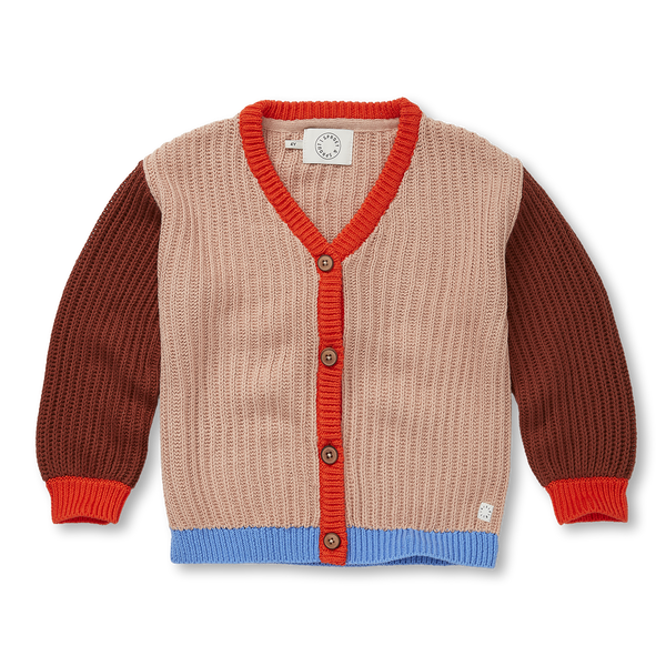 Sproet & Sprout Praline Cardigan Colourblock