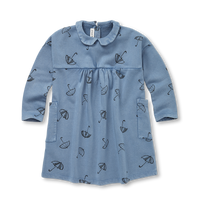 Sproet & Sprout Blue Shadow Dress Collar Parapluie Print