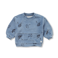 Sproet & Sprout Shadow Blue Baby Sweatshirt Parapluie