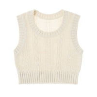 Tocoto Vintage Off White Knitted Vest