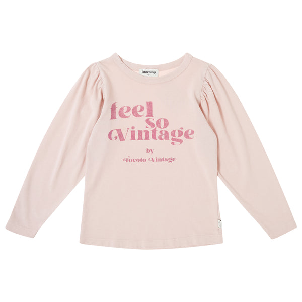 Tocoto Vintage Pink Girl T-Shirt "Feel So Vintage"