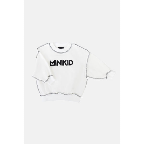 Minikid White Sweatshirt