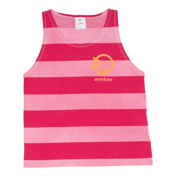 Wynken Pop Pink/Magen Wide Stripe Vest