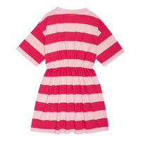 Wynken Pop Pink/Magent Wide Stripe Dress