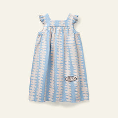 Wynken Soft Pnk Stripe Deck Denim Dress