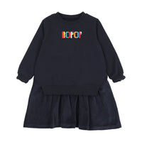 Bopop Navy Logo Letter Dress