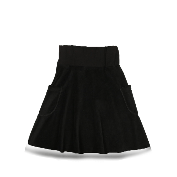 Bopop Black Velour Skirt