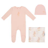 Minilabel Pink Water Print Carousel Layette Set-Girls
