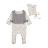 Bee & Dee Boys Print Whimsical Bloom Footie/Bonnet