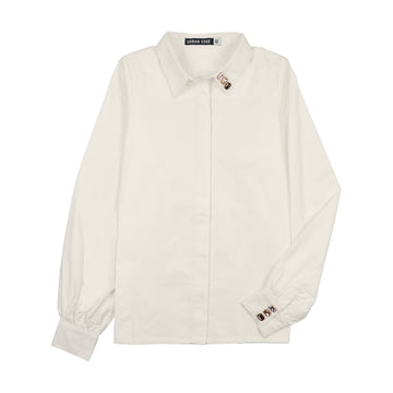 Urban Edge White Diamond Shirt White