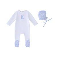 Minilabel White Liberty Bunny Footie and Hat-Boys