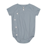 Zeebra Kids French Blue Wrap Shirt Romper