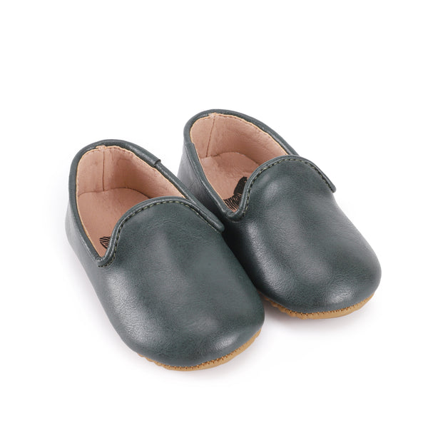 Zeebra Kids Forest Green Classic Loafer-Rubber Sole