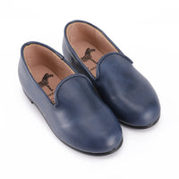 Zeebra Kids Navy Classic Loafer-Hard Sole