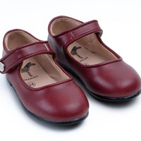 Zeebra Kids Burgundy Classic Mary Jane-Hard Sole