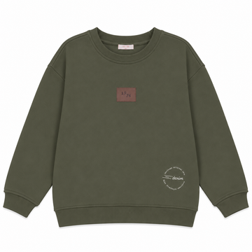 Calla Lili Boy Stamp Sweatshirt - Green