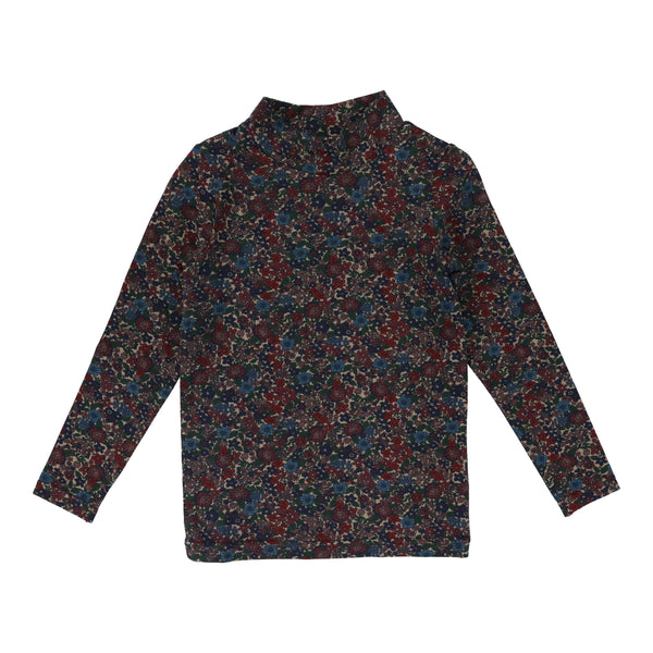 Lil Legs Printed Mockneck Floral All Over