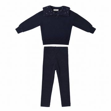Limonana Cle Baby Girls Set - Navy