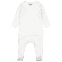 Marmar Pointelle gentle white Rubetta Footie