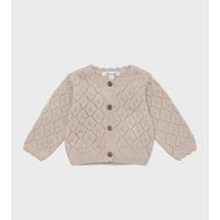 Louisiella Baby Perry Knit Cardigan Beige