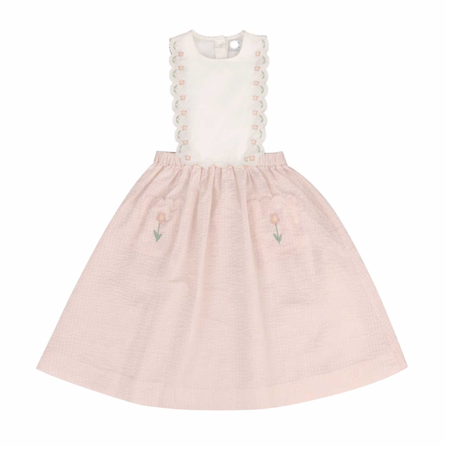 Belati PINK SCALLOP APRON DRESS (BDR203)