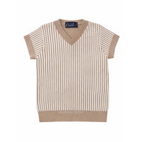 Belati SAND MARLED LADDER SHORT SLEEVE KNIT BKN259