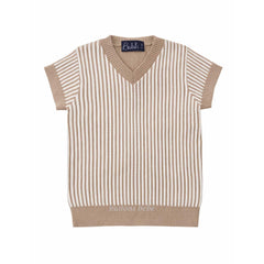 Belati SAND MARLED LADDER SHORT SLEEVE KNIT BKN259