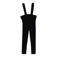 Analogie By Lil Legs Knit Suspender Leggings Black