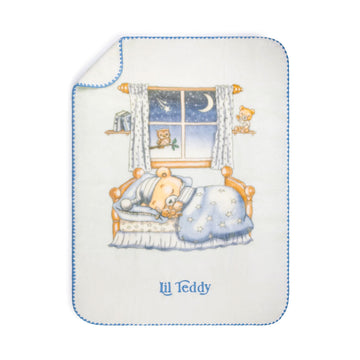 Lil Teddy Twinkle Twinkle Lil Bear Blueberry Biscuit Plush Blanket