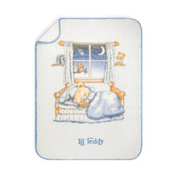 Lil Teddy Twinkle Twinkle Lil Bear Blueberry Biscuit Plush Blanket