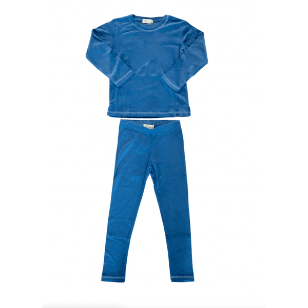 Crew Lounge Blue Velour Set