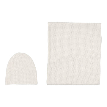 Lilette By Lil Legs Dotted Swaddle Set Cream/Blue