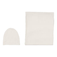 Lilette By Lil Legs Dotted Swaddle Set Cream/Blue
