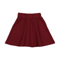 Bonjoy Red Letter Patch Skirt - Red