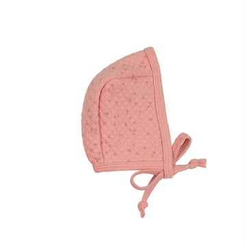 Bonjoy Pink Quilted Bonnet
