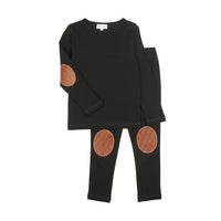 Bopop Quilted Patch Tan Pajamas