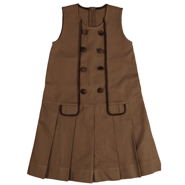 Belati Mocha Suba jersey dress with velvet binding (BDR618)