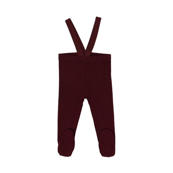 Lil Legs Suspender Leggings Burgundy