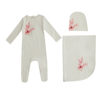 Mini Label White Butterﬂy Set Girls