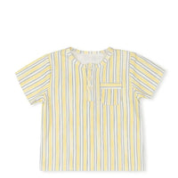 Phil and Phoebe Yellow Micro Striped Boys T-shirt