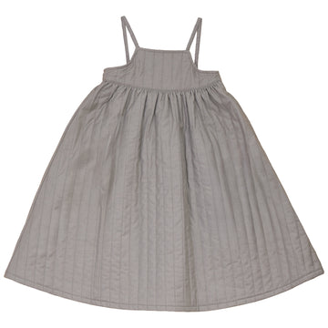 Calla Lili Girl Quilted Dress - Taupe