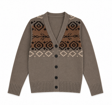 Calla Lili Boy Chunky Cardigan - Taupe