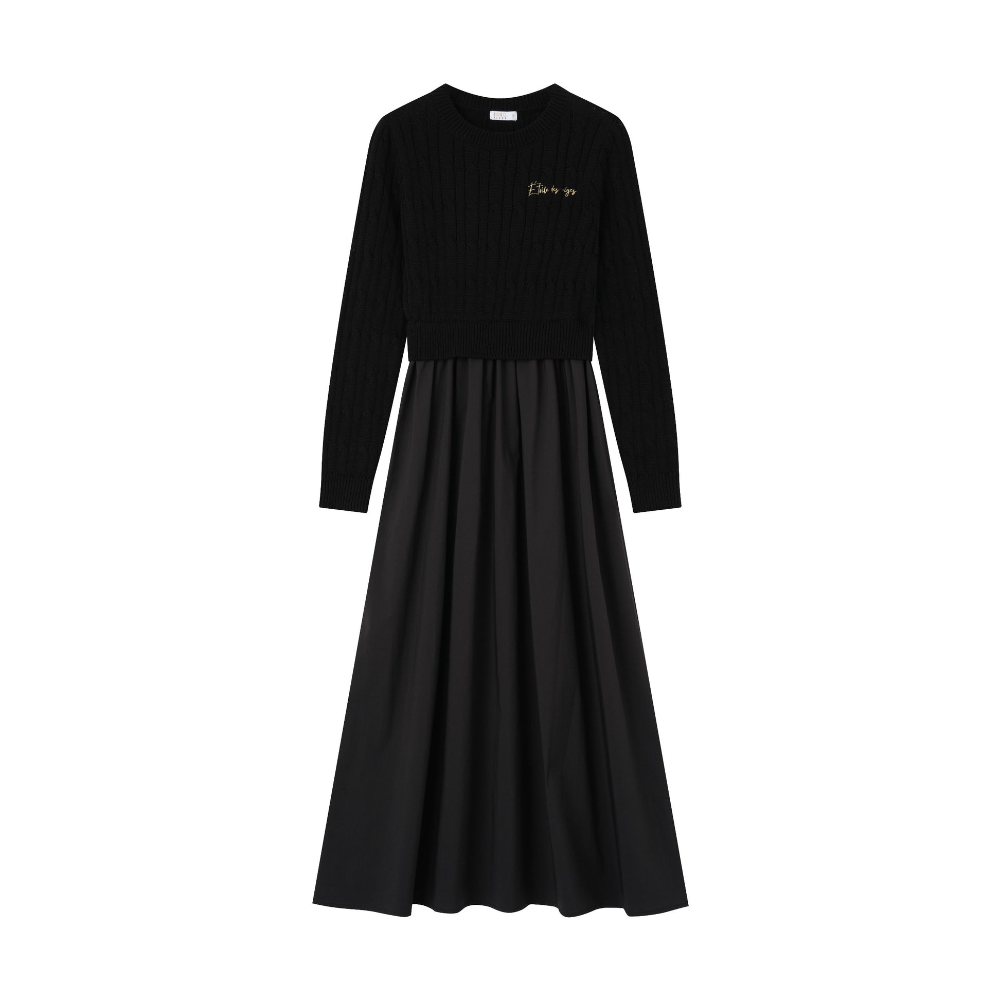coco blanc black taffeta dress Cabled Robe HIGH TURTLENECK LONG SLEEVE formal dress pattern Size:6yrs featuring a one