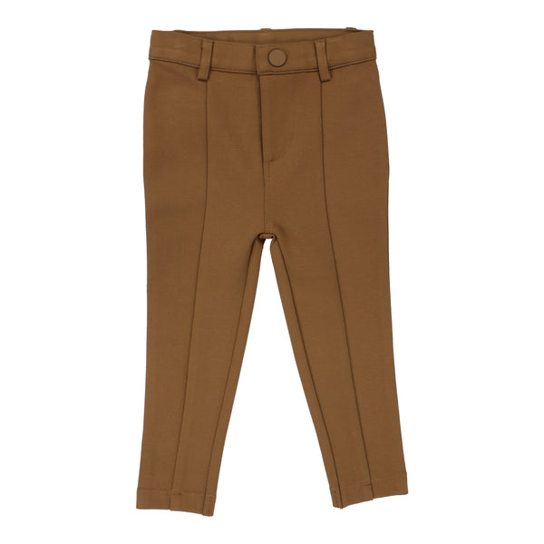 Analogie By Lil Legs Knit Pants With Seam Camel