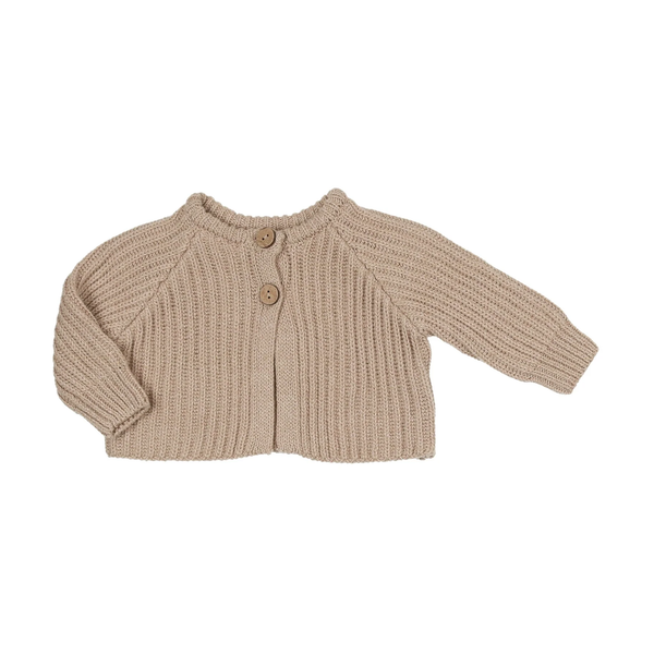 Mema Knits Oatmeal Overal Cardigan