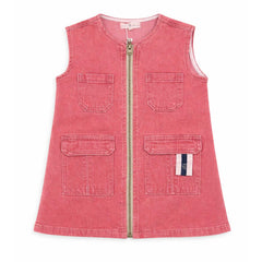 Birnham On The Sea Pocket Jumper Red Denim