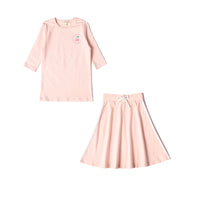Anecdote Pink Cherry Tee + Skirt Set (FR2437)